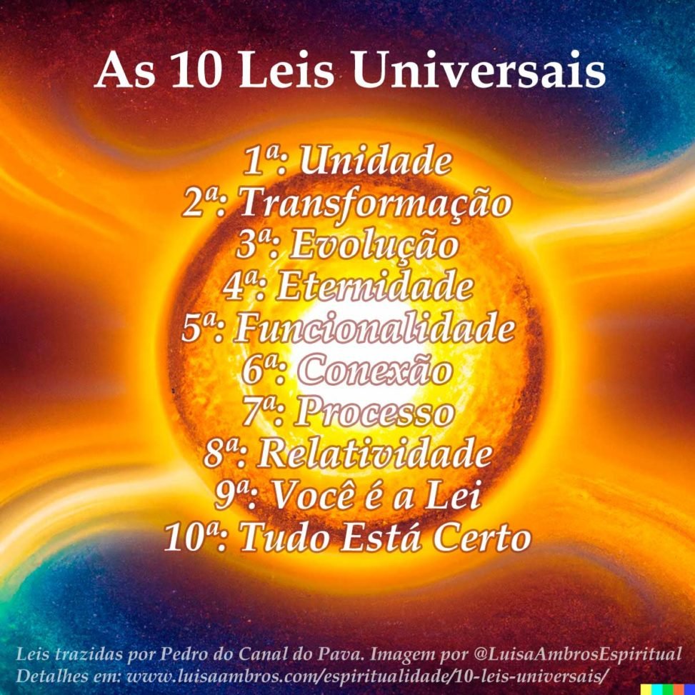 as 10 leis universais