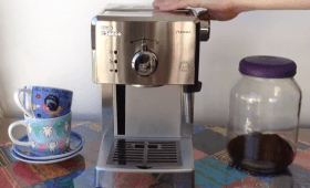 Opinião sobre Philips Saeco Poemia, máquina manual de café espresso com bico vaporizador
