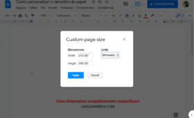 Como Personalizar Tamanho do Papel no Google Documentos