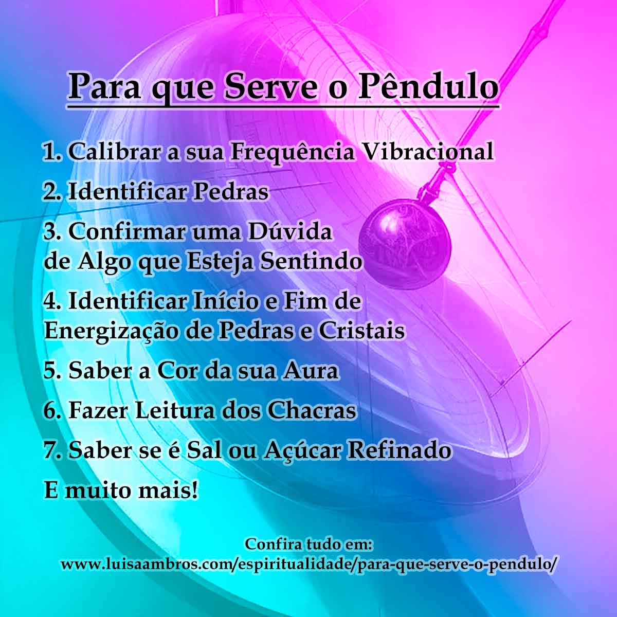 Para que Serve o Pêndulo [Com Lista de Usos!] | Luisa Ambros