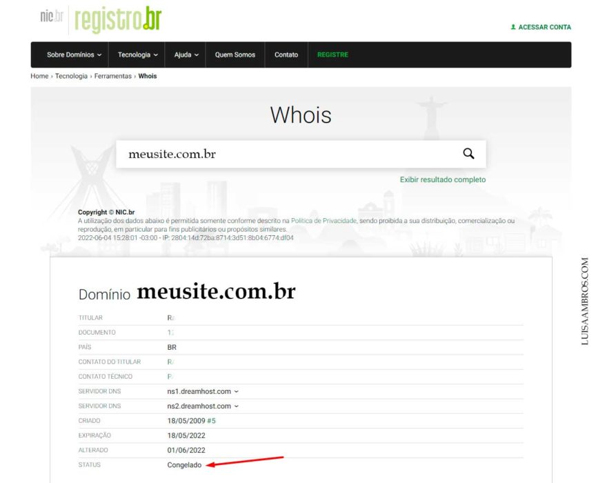 ferramenta Whois